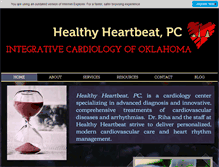 Tablet Screenshot of healthyheartbeat.com
